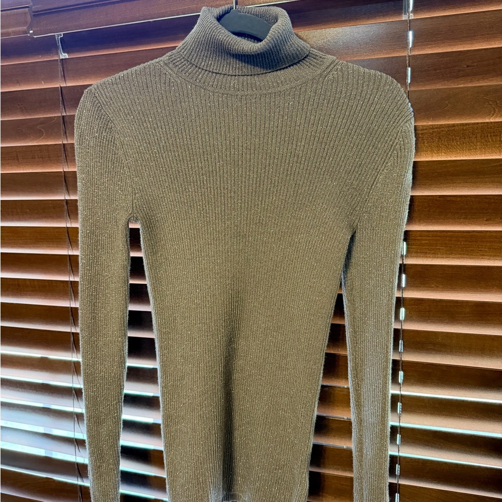 Ribbed Turtleneck Sweater